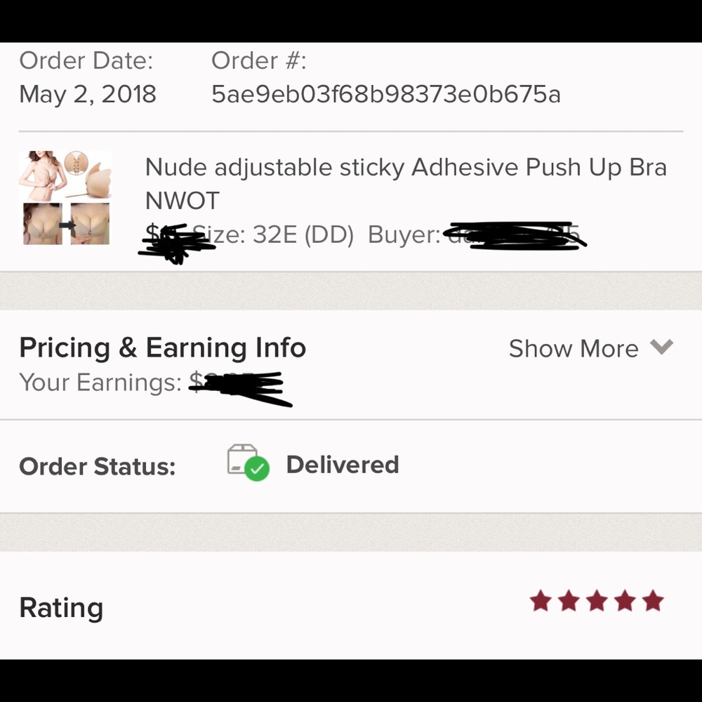 Nude adjustable sticky Adhesive Push Up Bra NWOT - Picture 8 of 8